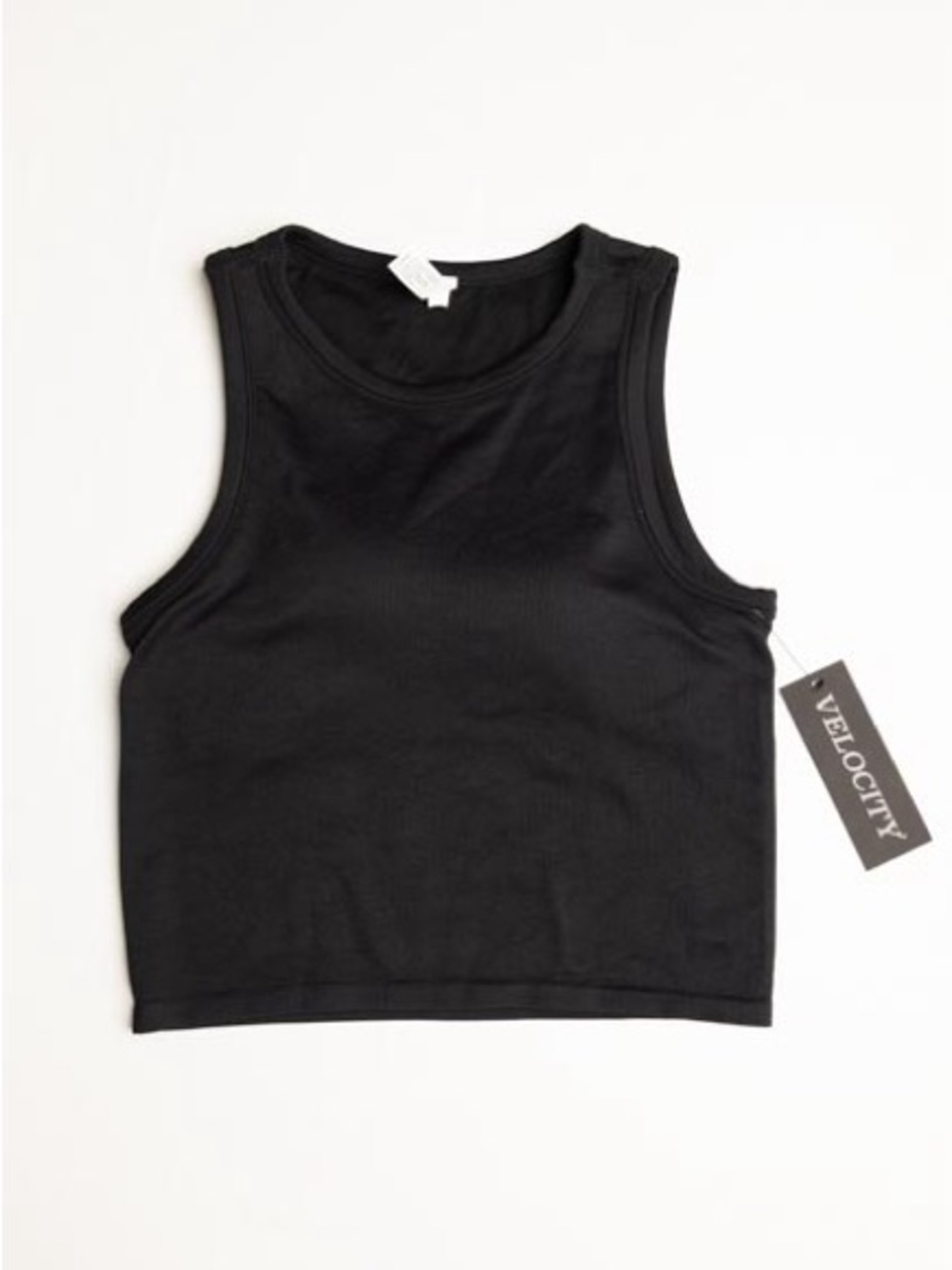Velocity Black Ribbed Candy Tank